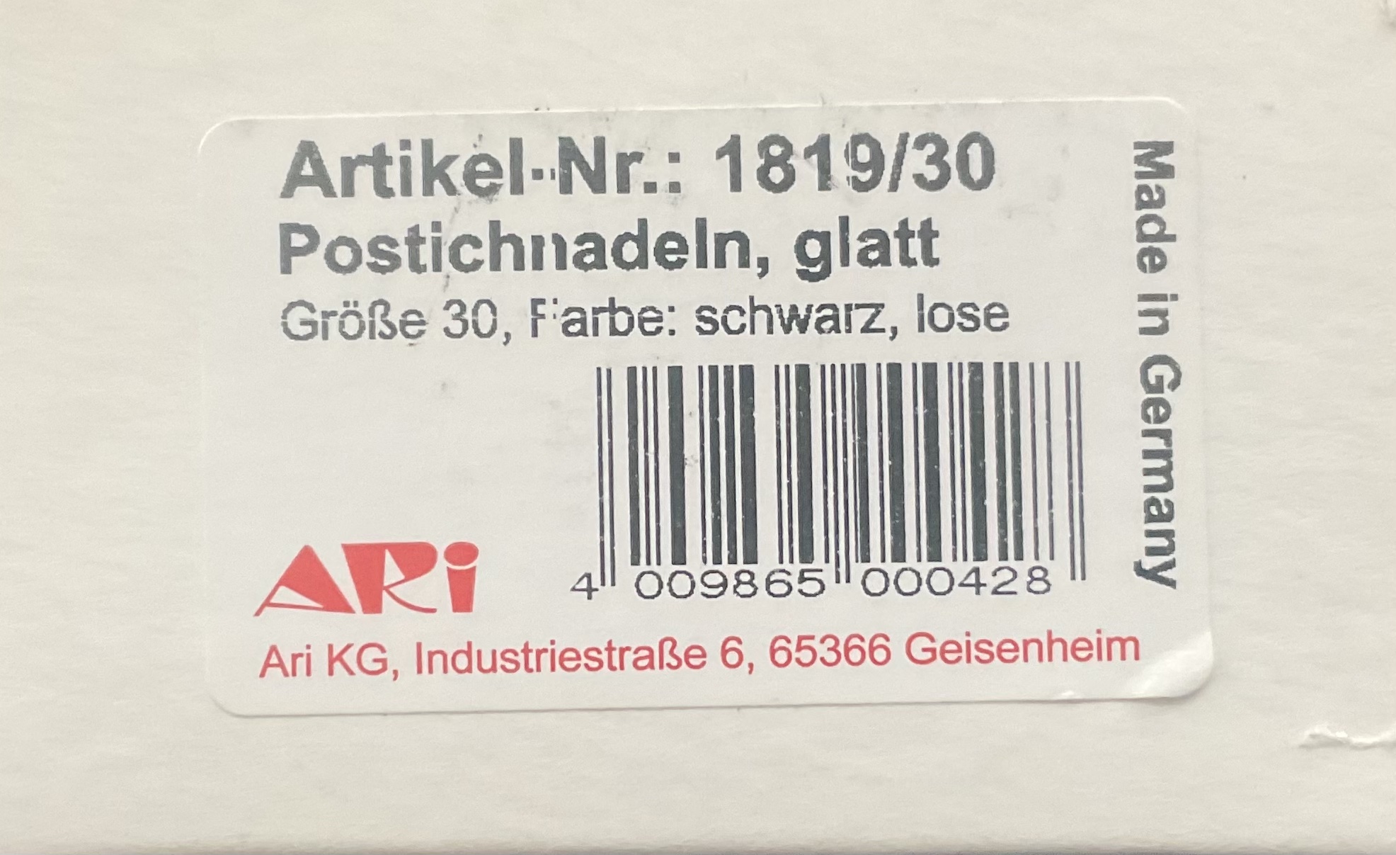 Postischnadeln